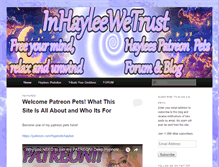 Tablet Screenshot of inhayleewetrust.com